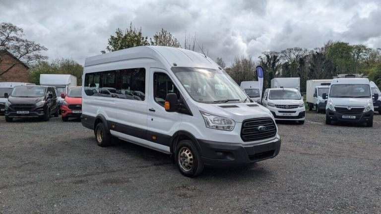 2015 Ford Transit Minibus 17 Seat Tdci 460 TDCI 125 PS XLWB High Roof With Air Conditioning,  Min...
