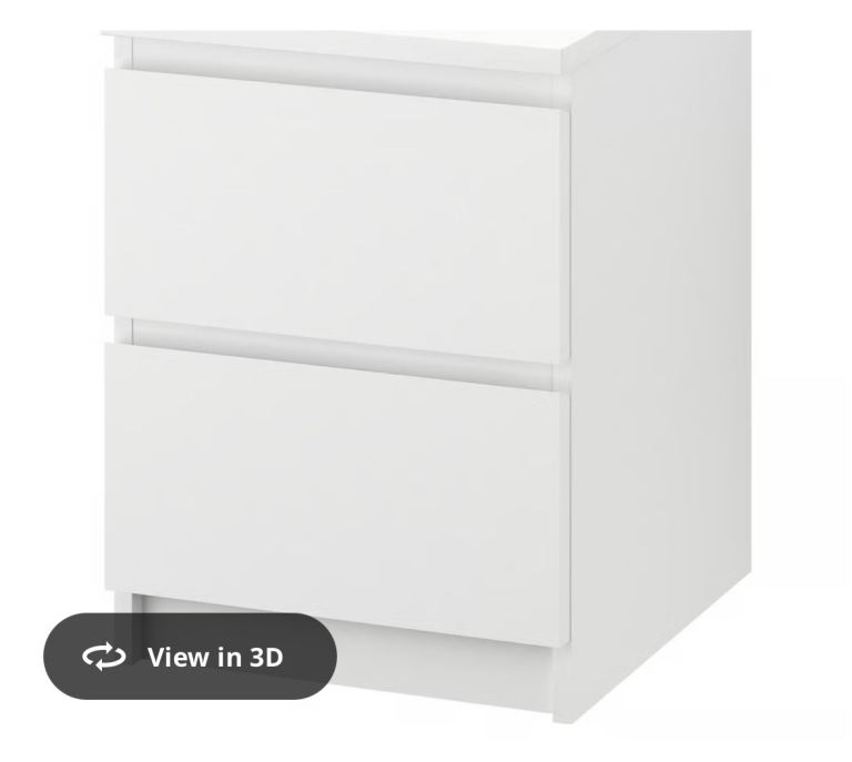 IKEA MALM Chest of 2 drawers