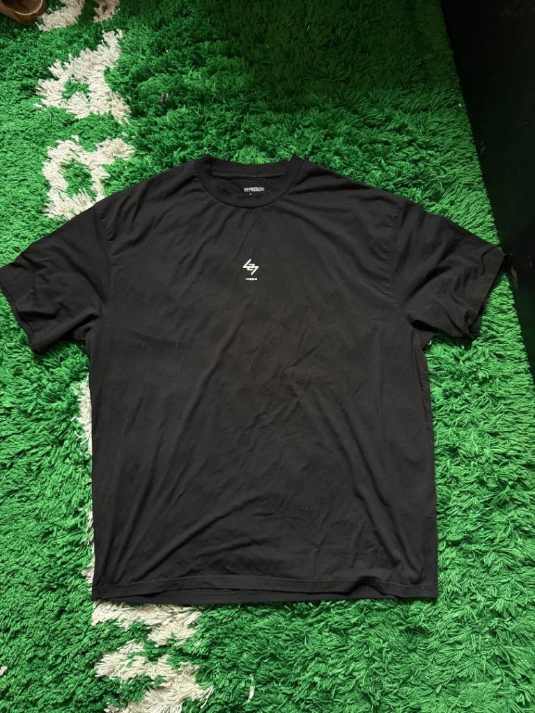 image for Black & white Represent 24/7 running top t-shirt vest 247 hyrox gym tank VGC Size large