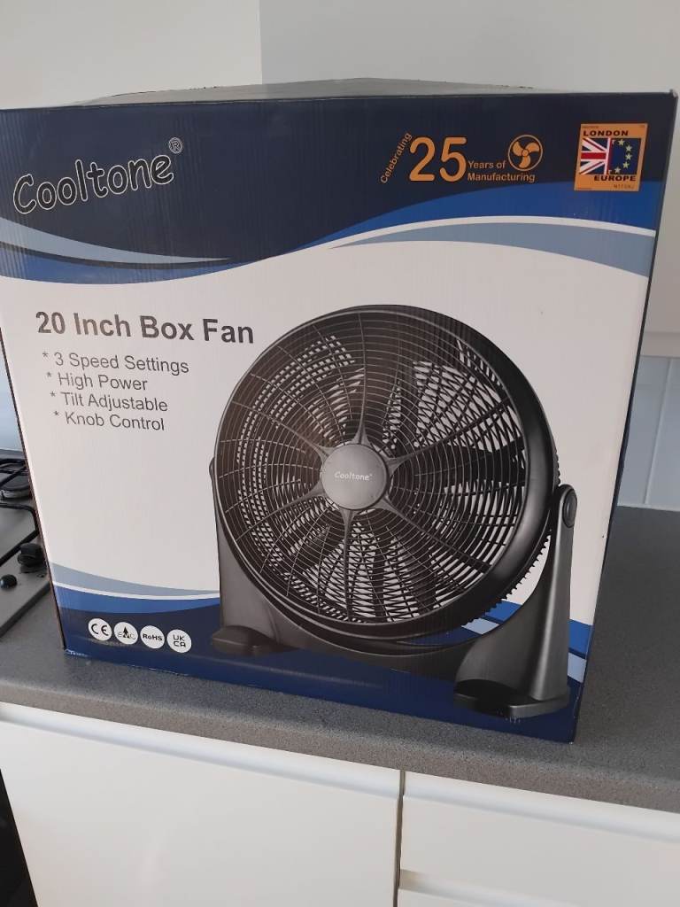 Cooltone 20 inch floor fan, brand new boxed, powerful fan