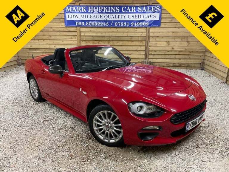 2018 Fiat 124 Spider 1.4 MultiAir Classica Convertible 2dr Petrol Euro 6 (140 ps) Convertible Pet...