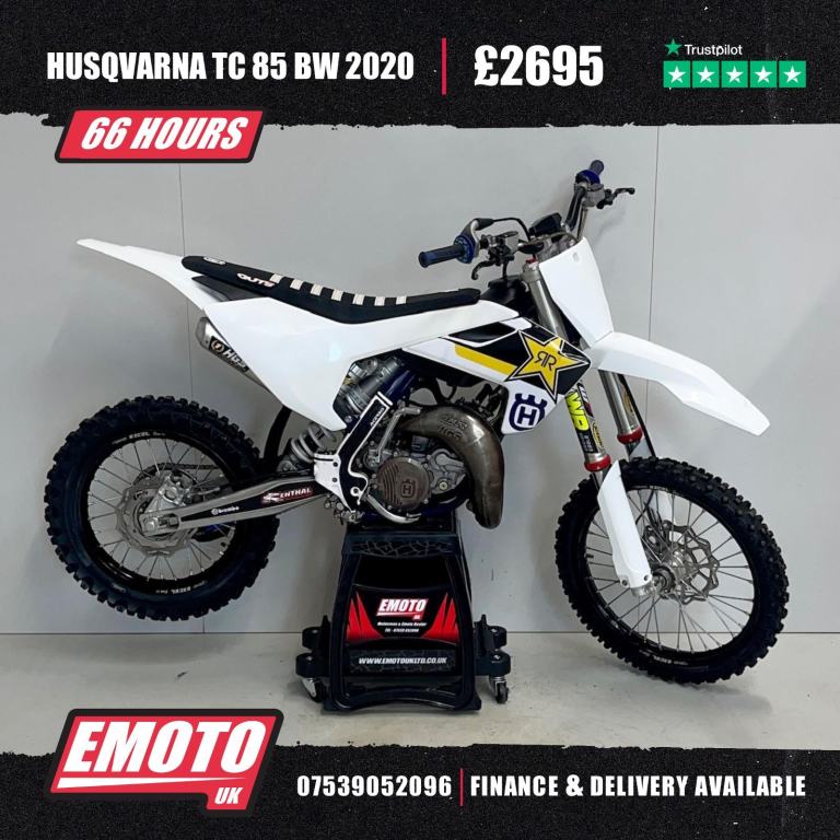 HUSQVARNA TC 85 BW 2020 Motocross Bike 85cc @EmotoUK - Finance Available