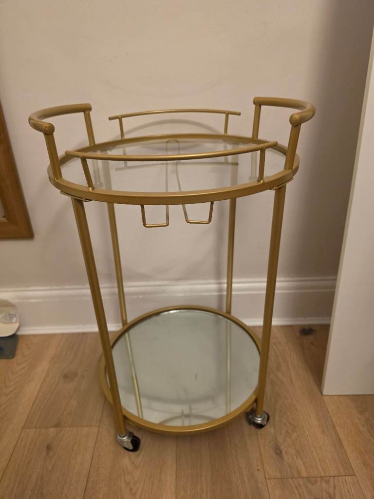 Gold Drinks Trolley