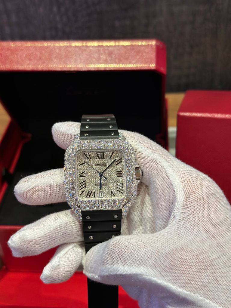 Cartier Santos Diamond Bezel 