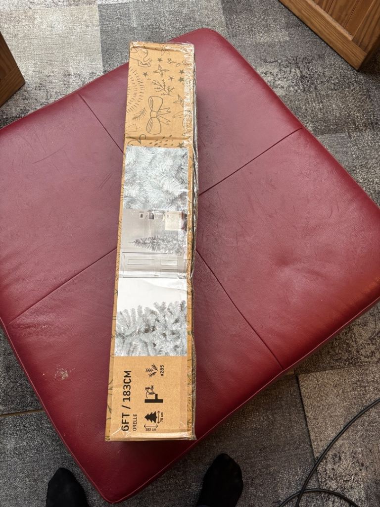 6ft (183cm) Orelle artificial white Christmas tree