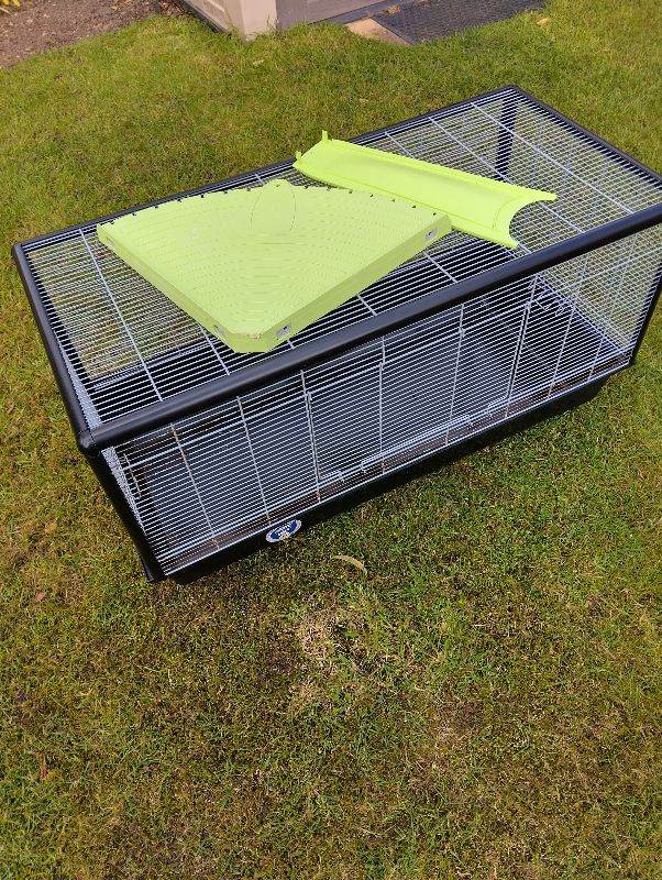 Large Hamster, Gerbil, Mouse Cage Savic Plaza 100, Extra Wheel and Feed Bottle