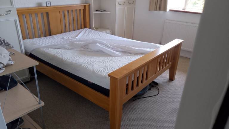 King size bed and Dermeo Mattress 