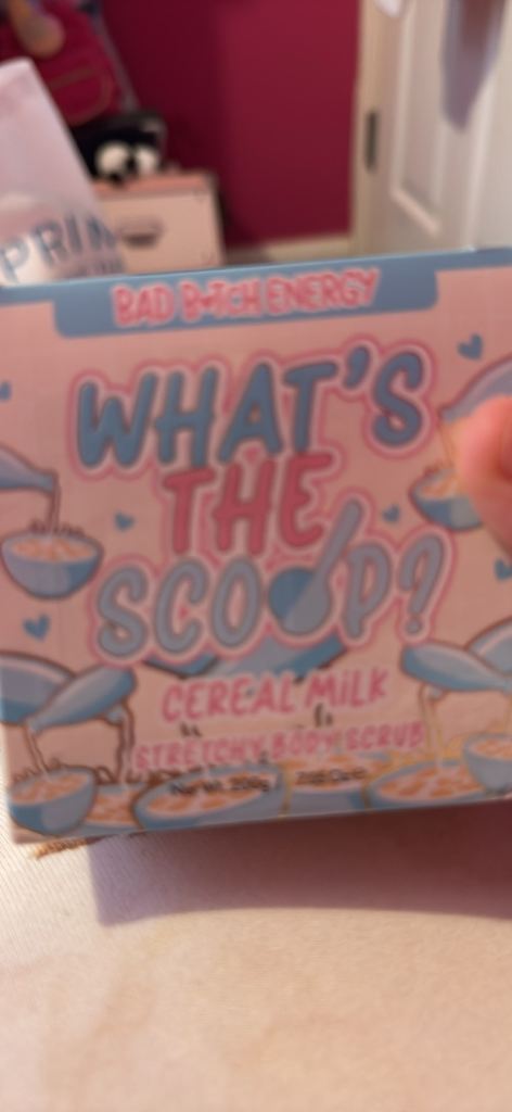 bad bitch energy what’s the scoop cereal milk body scrus New & sealed 