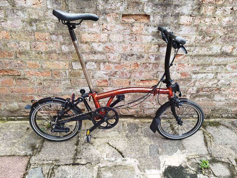 Brompton Folding Bicycle Bike Flame Lacquer S6L