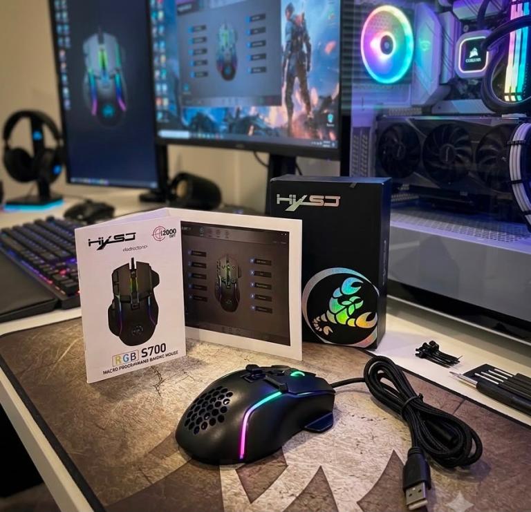 HXSJ LED Programmable Gaming Mouse