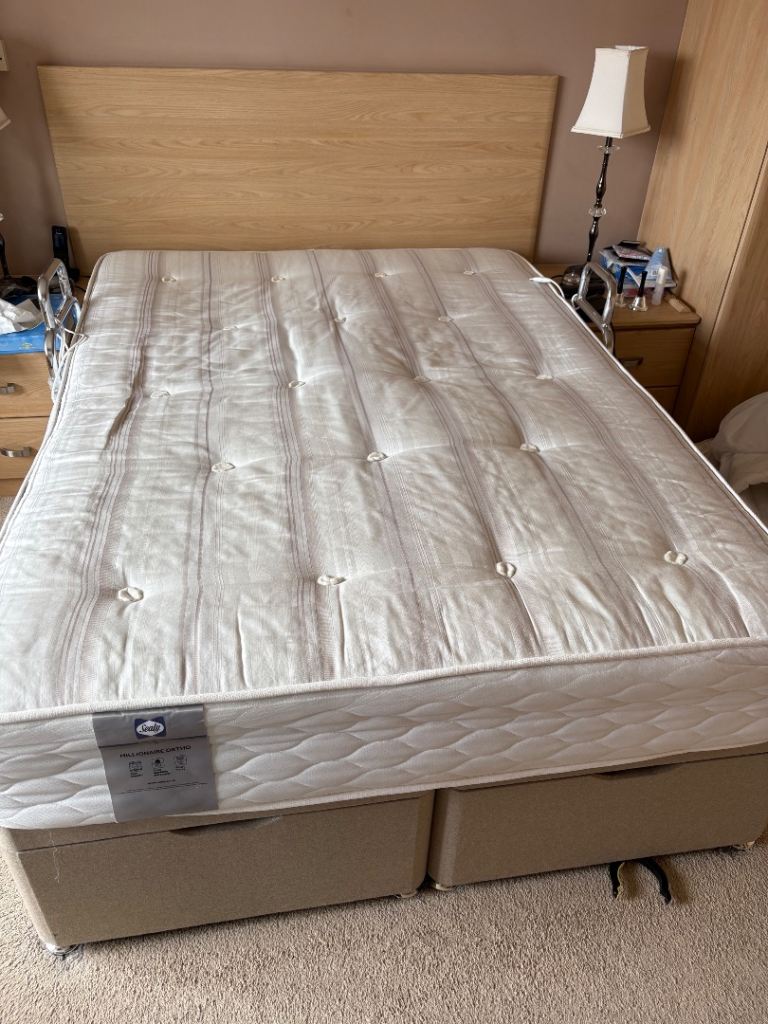 Sealy Millionaire Ortho Double Bed with Storage – Good Condition