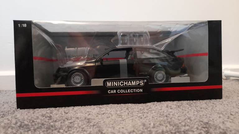 RARE Minichamps Ford Sierra RS 1988, 1:88 Metal Model, Black