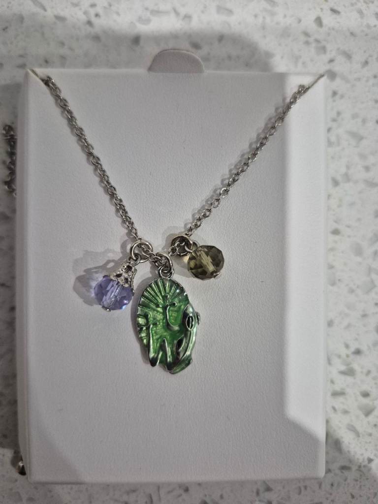 Buckley London Frog on Lily Pad Necklace.