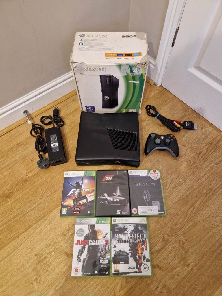 Xbox 360 Slim 4GB w/Games Can Deliver