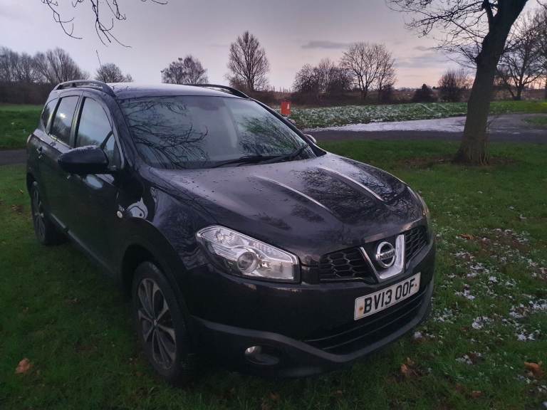 NISSAN QASHQAI+2 N-TEC 7 SEATER 1.6 DCI 2013 13 REG HALF LEATHER SATNAV PAN ROOF 360 CAMERA 114K 
