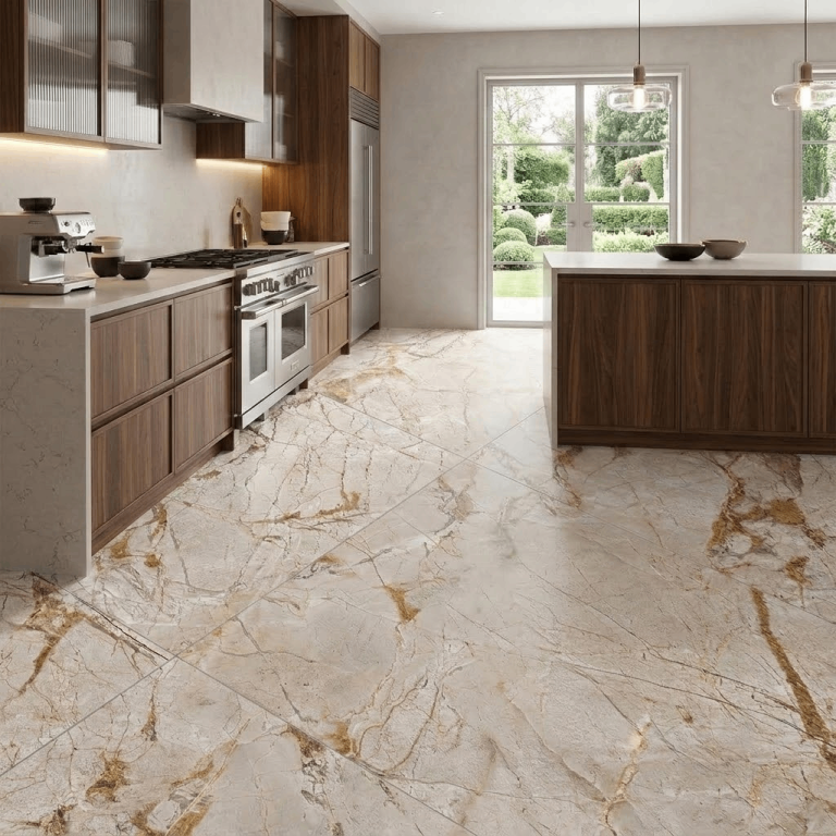 Alfredo Beige Matt Surface with Gloster Effect 600x1200mm Wall and Floor Tile