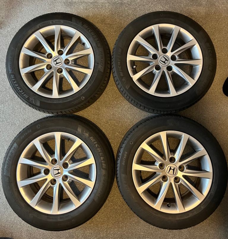 Honda Civic Mk9 16” Alloy Wheels With Michelin Primacy Tyres X4