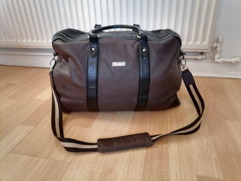 Vintage 00's SAVILE ROW COMPANY LONDON Leather Weekender Holdall. 