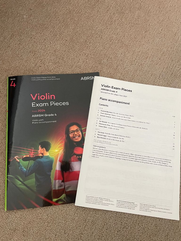 ABRSM Violin Exam Pieces Grade 4 Book (2024 onwards) - As Good As New