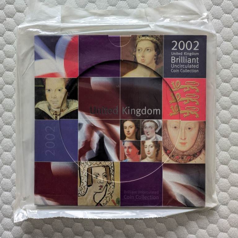 2002 Royal Mint FACTORY SEALED coin year set