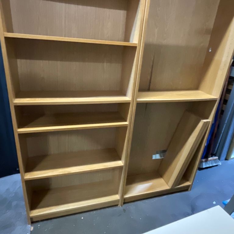 FREE DELIVERY IKEA BILLY (x2) Bookcase, OAK , in good condition.