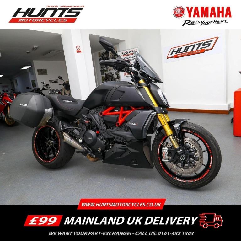 2021, '21 Ducati Diavel 1260S. SHAD Panniers, Arrow Exhaust, Öhlins. £12,495
