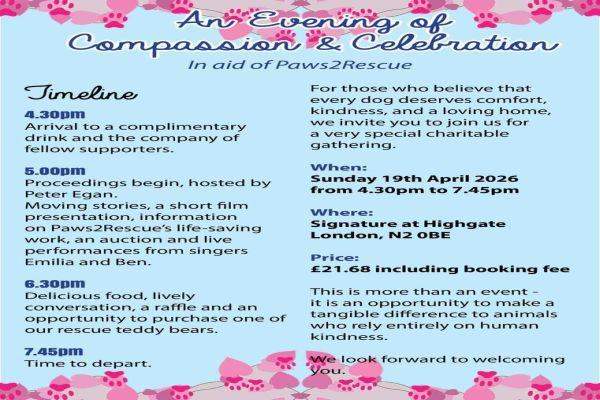 AN EVENING OF COMPASSION AND CELEBRATION.