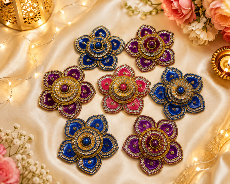 Beautiful Multicolor and Golden kankavati boxes