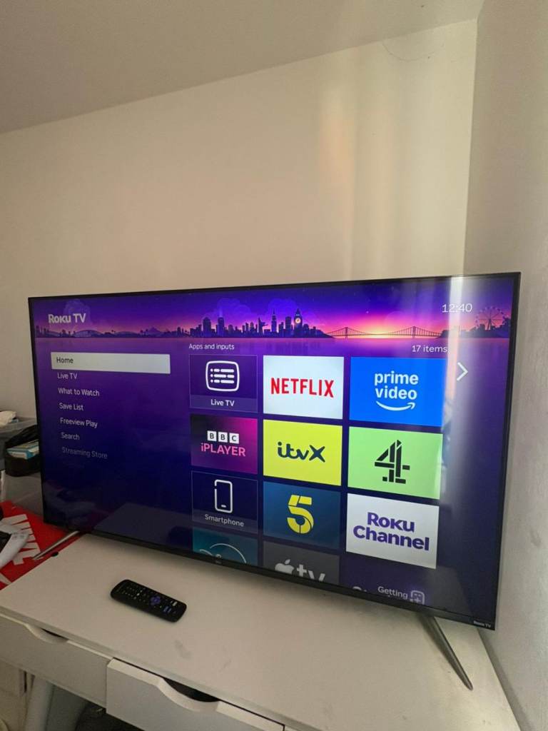 55' TV with built in Roku