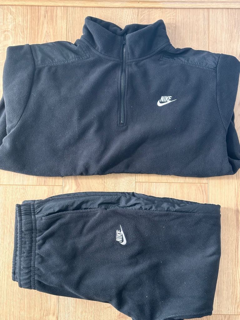 Black Nike Fleece Tracksuit