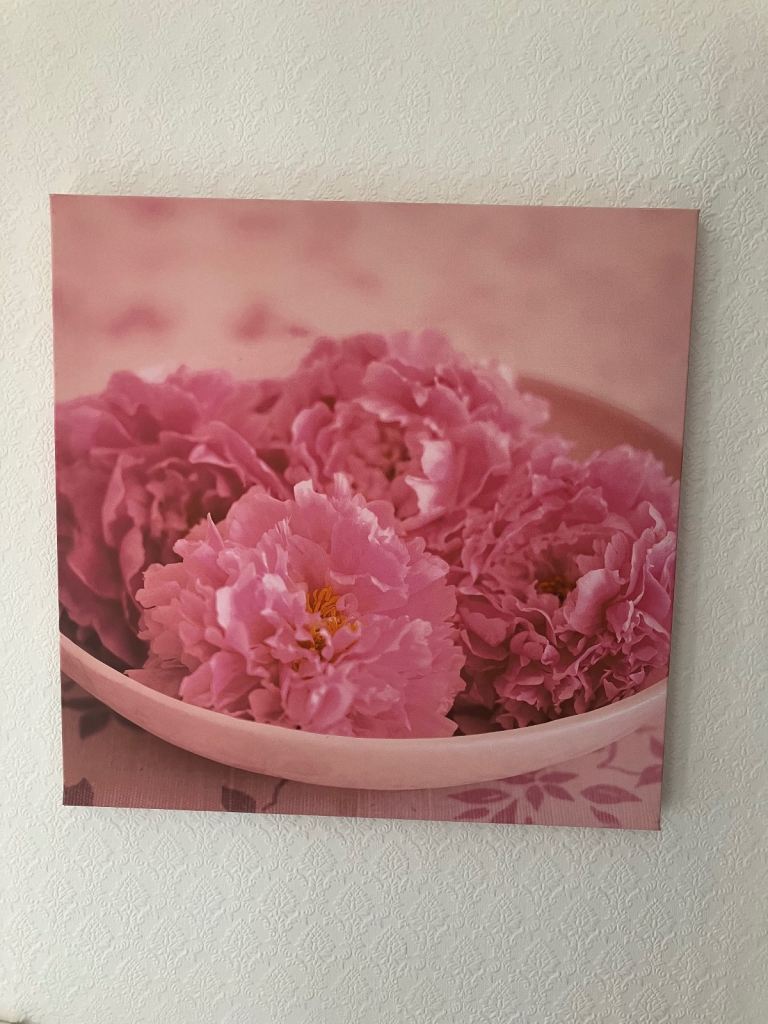 Canvas Flower Print 50cm x50cm