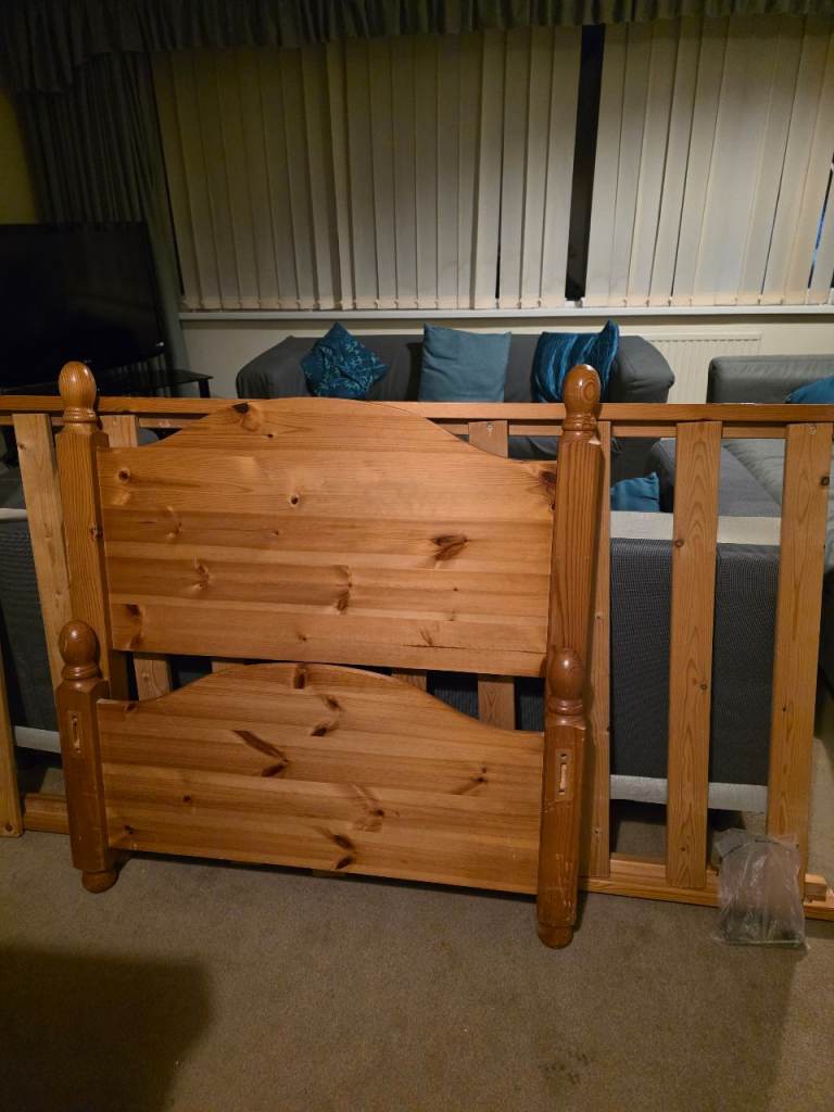 Pine single bed frame