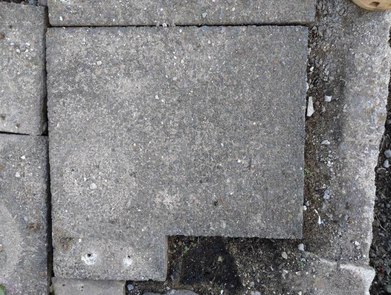 USED concrete patio paving slab tiles (5 cut ones)