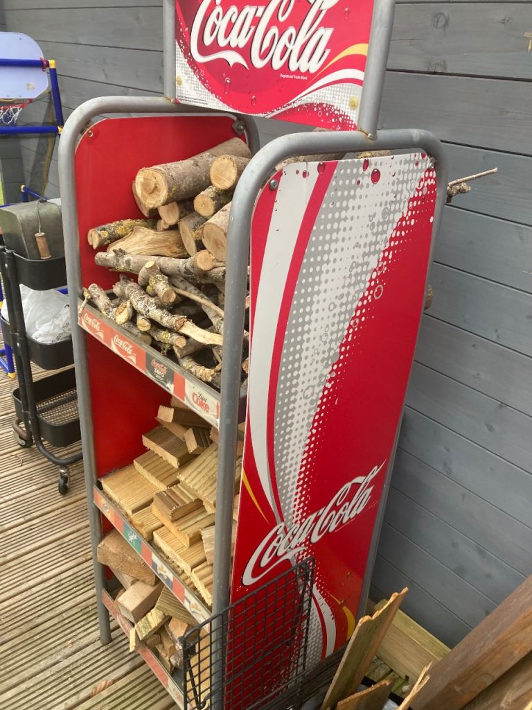 Retro Metal Coca Cola Advertising Shelves