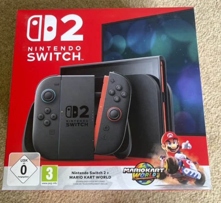 Nintendo Switch 2 Console & Mario Kart 2025 Brand New Sealed Unopened Worth £430