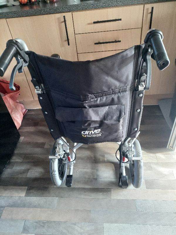 Drive Devilbiss lightweight aluminium wheelchair. 