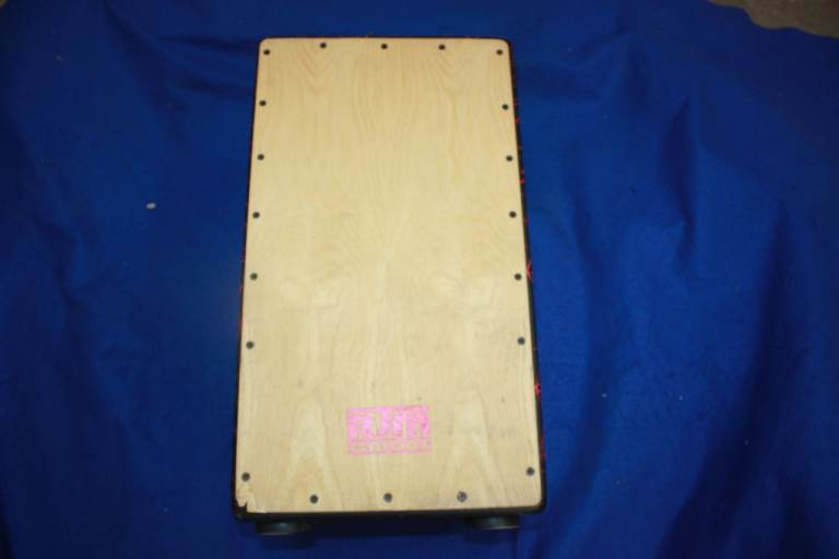RJM Custom Cajon ~ Red Splatter Bespoke Finish ~ Made In England ~ 23in x 12in x 12in ~ £95 ono