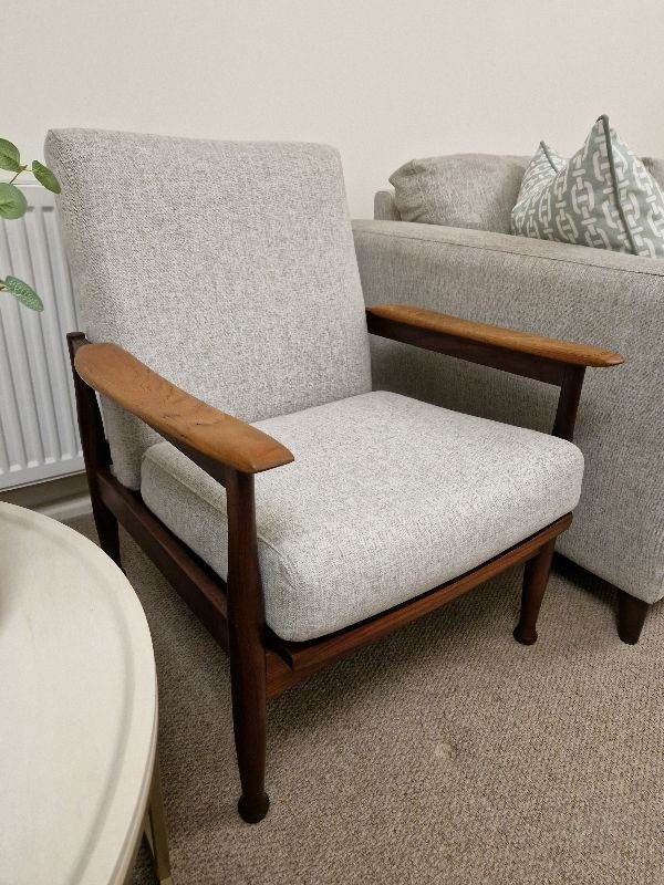 Guy Rogers Lounge Chair / Armchair Vintage Teak