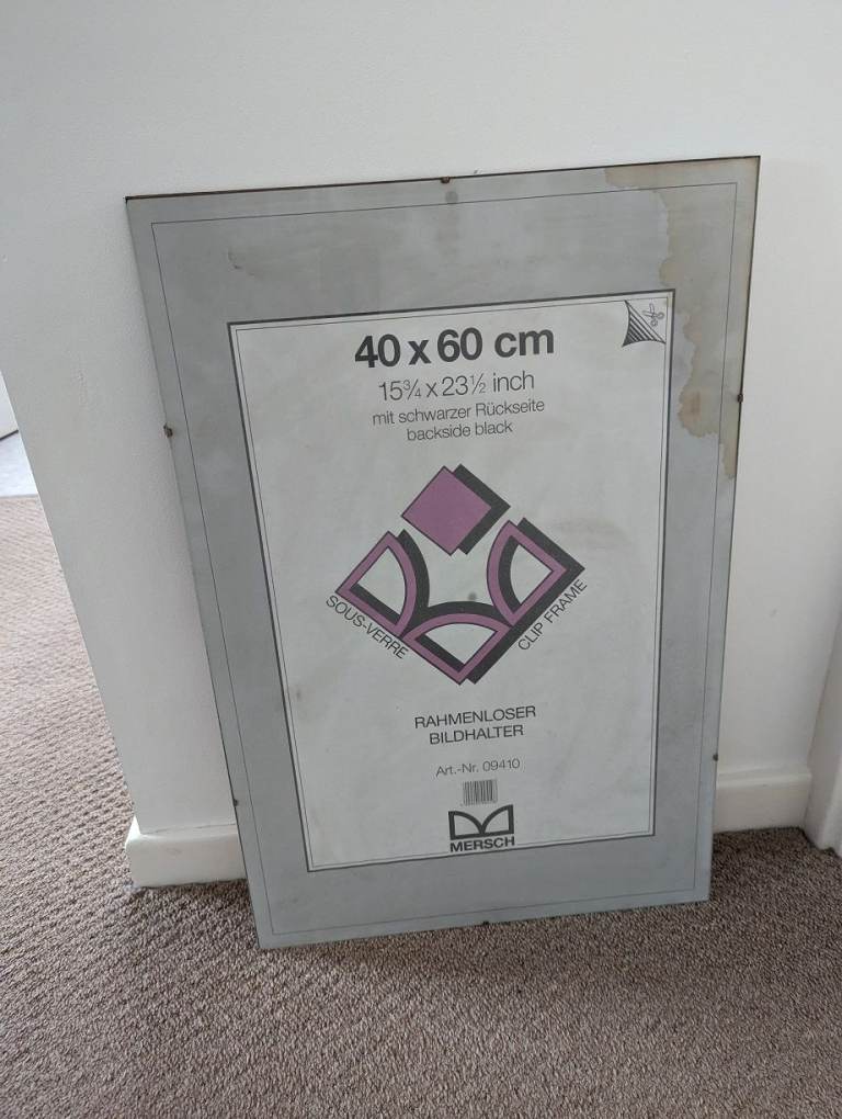 Clip Frame (Perspex) - 40x60cm / 15.75x23.5 inch