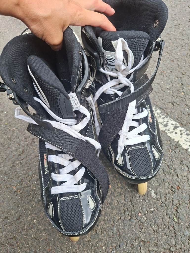 SEBA Black Roller Skates with White Laces – Good Condition