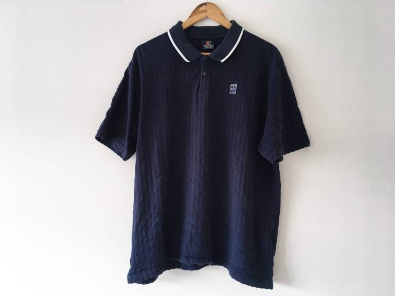 1995 Nike Challenge Court Polo Tennis Shirt T-Shirt Vintage Mid 90s 1990s