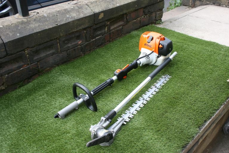 STIHL KM130R Combi Engine with HL135 Hedge Trimmer attachment