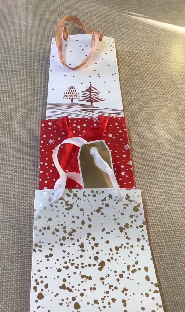 3X Christmas Bottle Bags