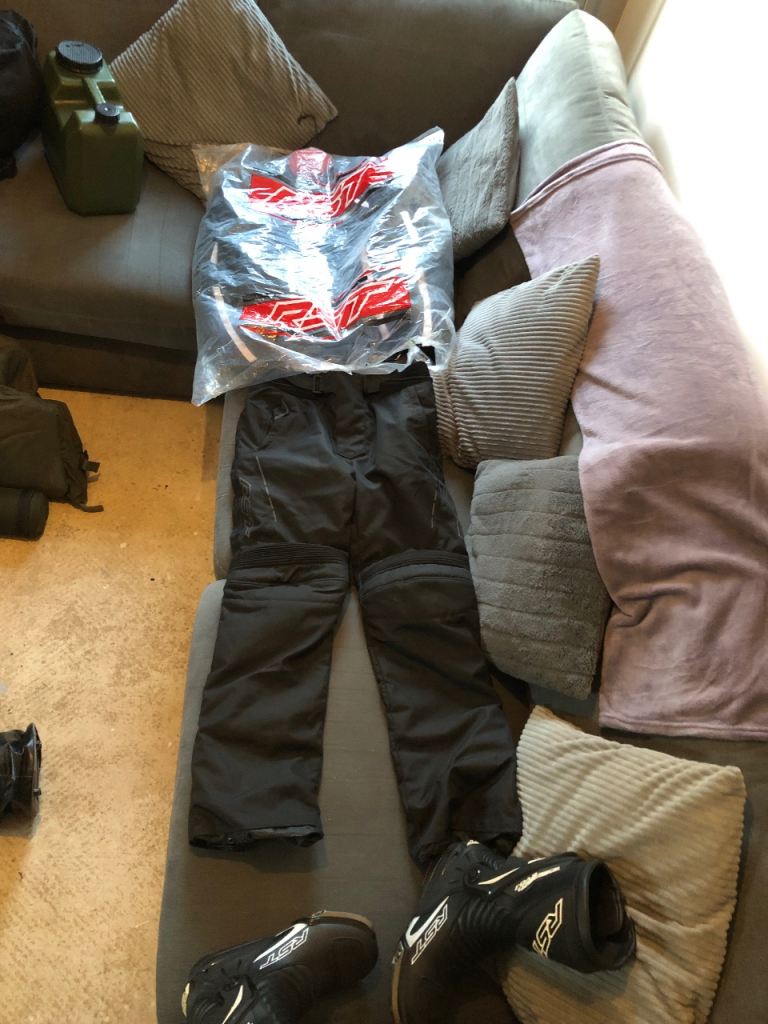 Rst s1 textile motorcycle suit and Rst evo 3 boots