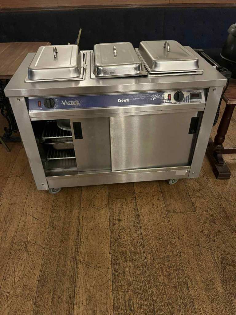 Victor 3 tray bain marie and hot cupboard