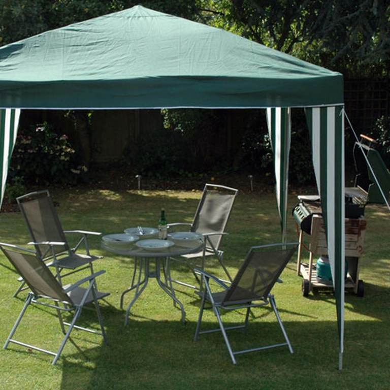 Garden Gazebo with Table and Chairs Set - Good Condition
