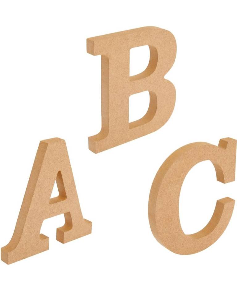 Bnib MDF large letters. Plain. See Description For Price. 