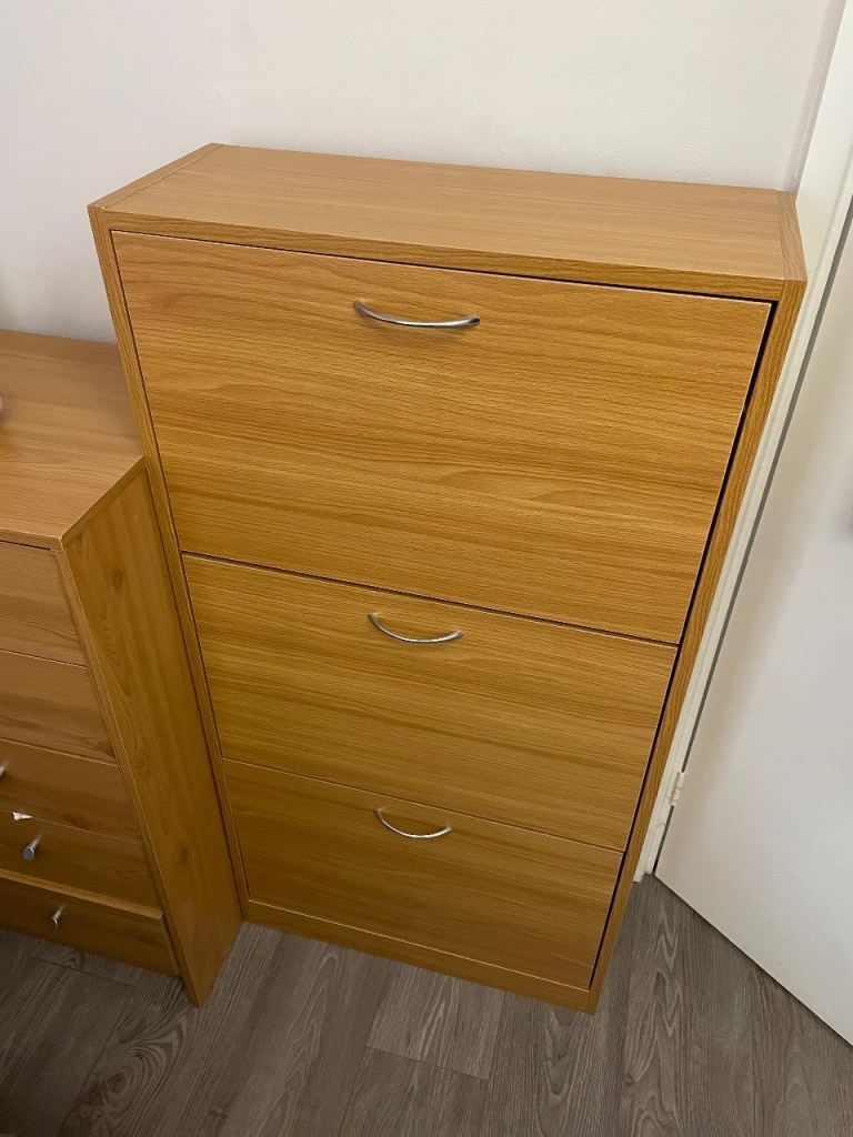 URGENT!!! Wooden Shoe Storage Cabinet – £20