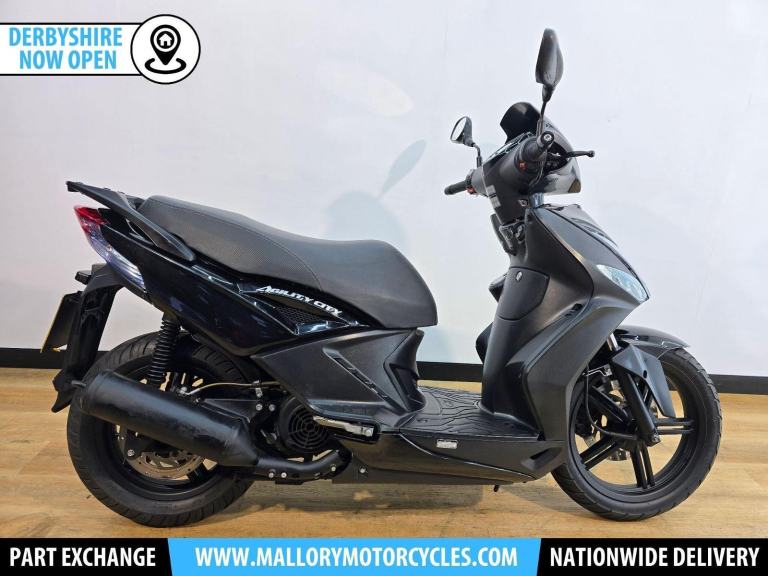 Kymco Agility City 125 Black 2021 - Learner Legal, Underseat Storage, Scooter