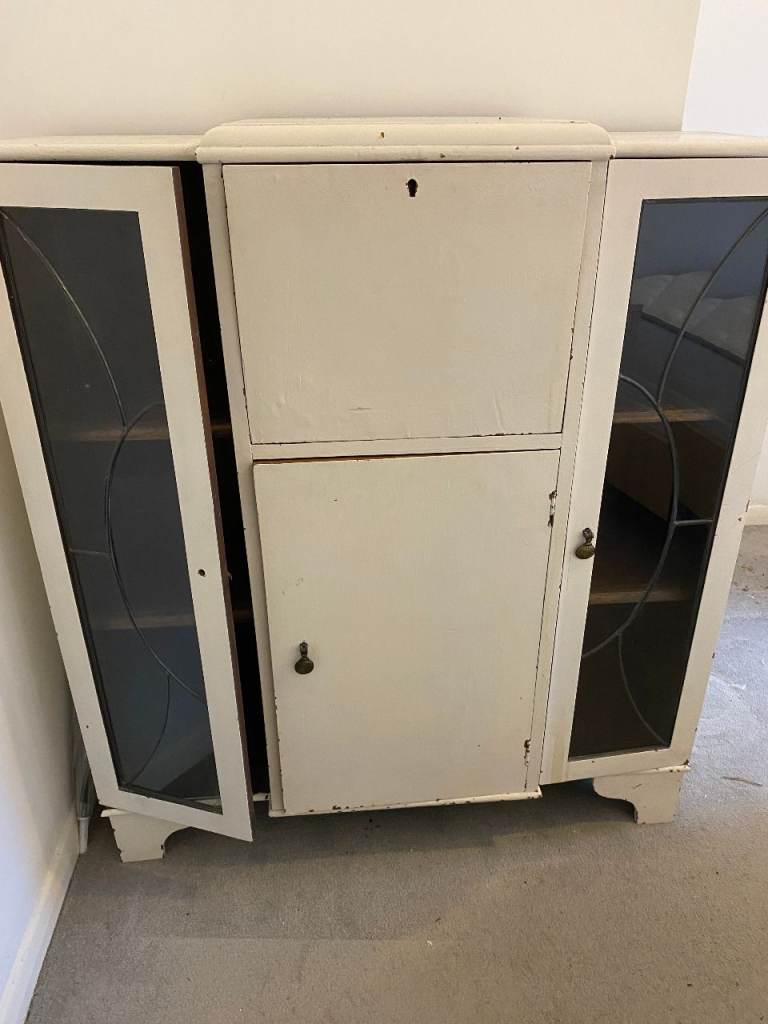 Antique Writing Bureau - I used it as a bookcase and another time as a drinks cabinet 
